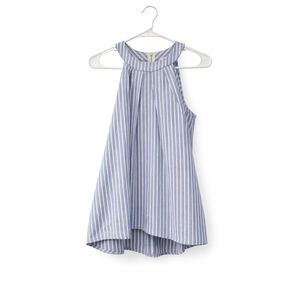 Altar’d State Blue & White Striped Halter Top Size M | Sleeveless Summer Blouse